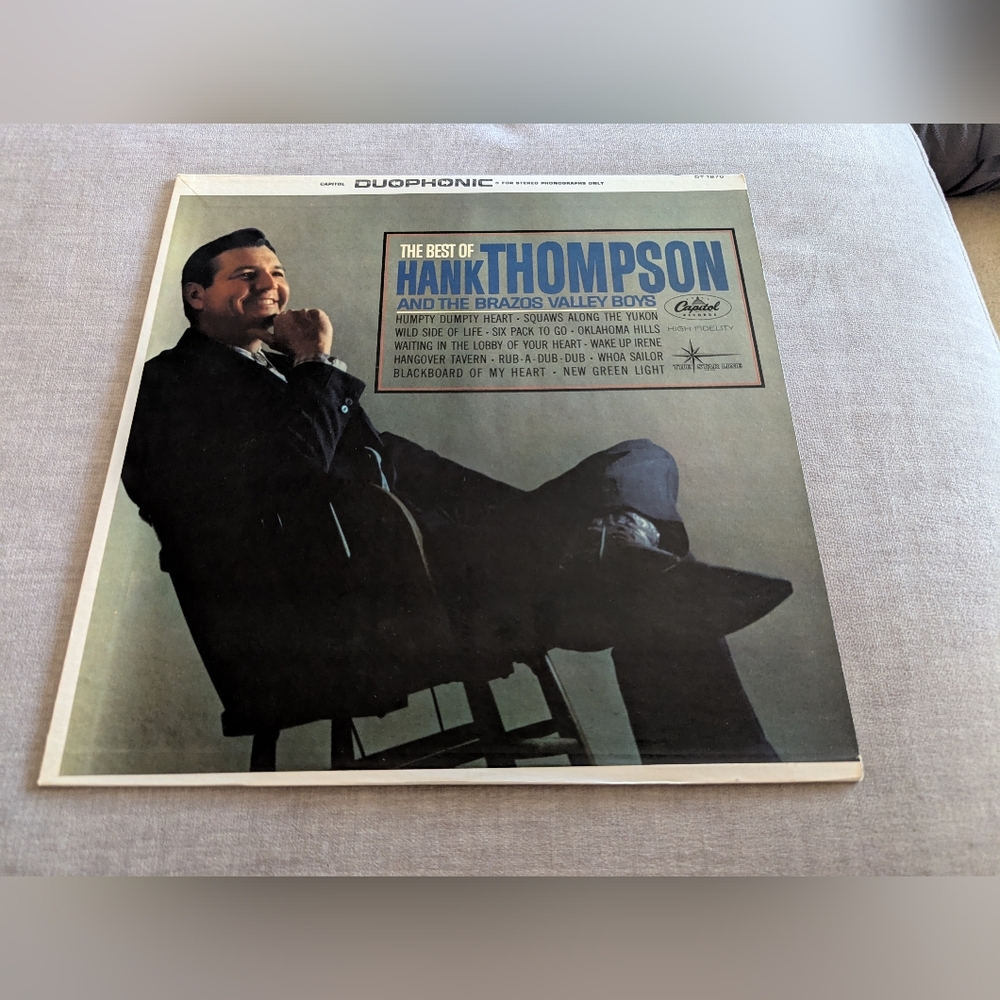The Best Of Hank Thompson And The Brazos Valley Boys LP Vinyl Record